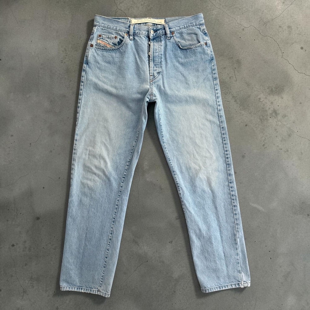Diesel Cochise Vintage Jeans Mens 32x32 Light Wash Made in Italy Straight Leg
